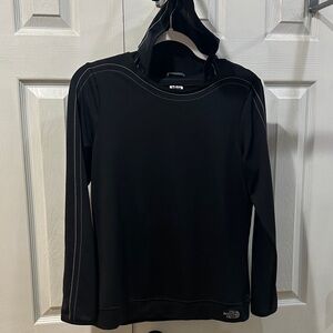 The North Face Black Long Sleeve Pullover Vapor Wick Medium Lightweight hooded